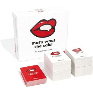 That's What She Said Party Game - Red and White